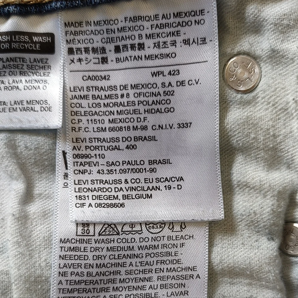 Levi's 513 Jeans Slim Straight W29 - Picture 11 of 12